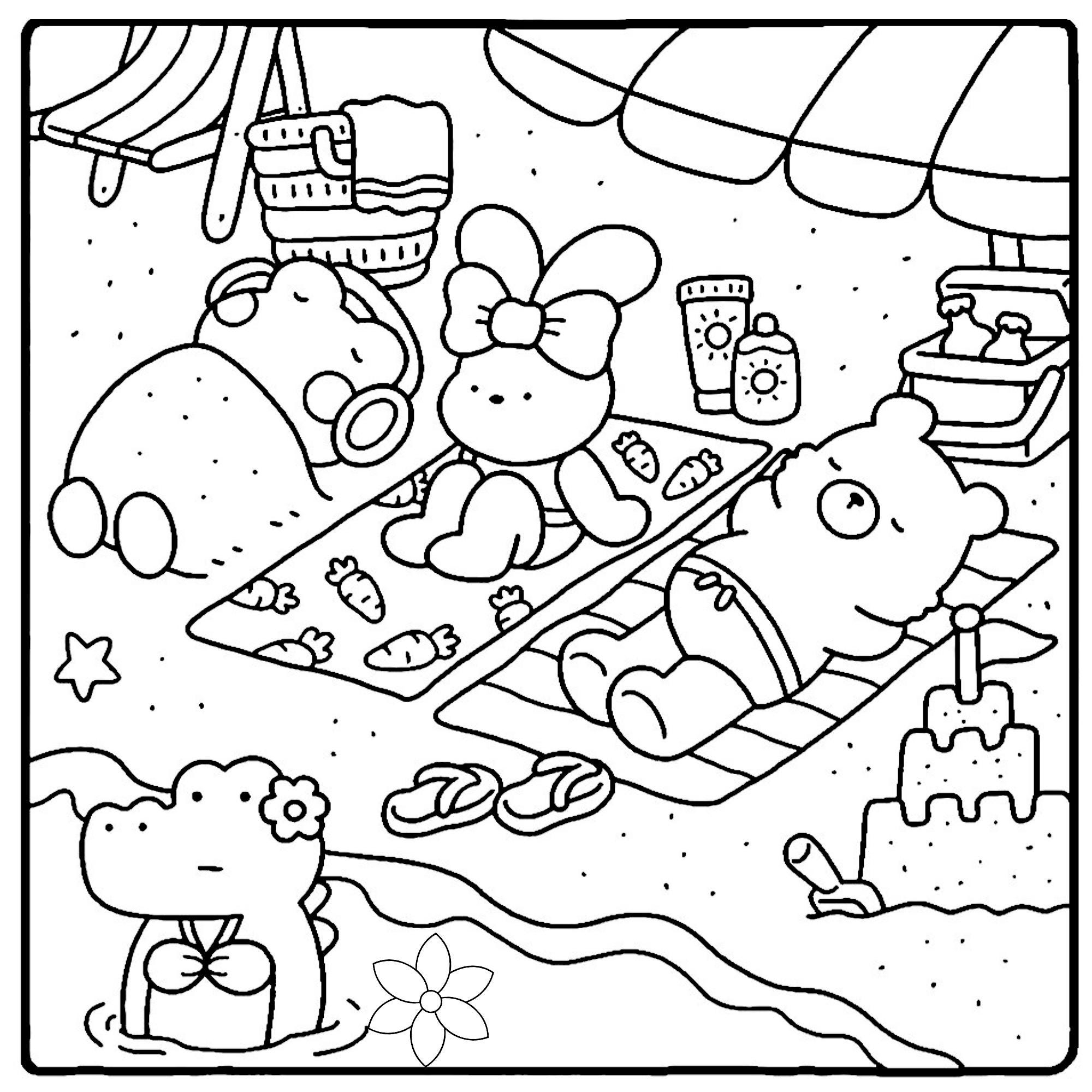 10 Bold And Easy Coloring Pages Bold And Easy Coloring Book Chibi Coloring Page Kawaii Coloring Book Stress Relief Coloring Print Pdf Etsy