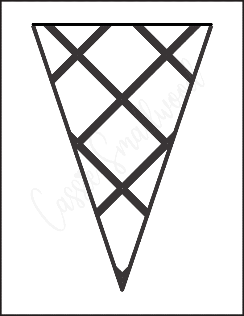 ice cream cone printable