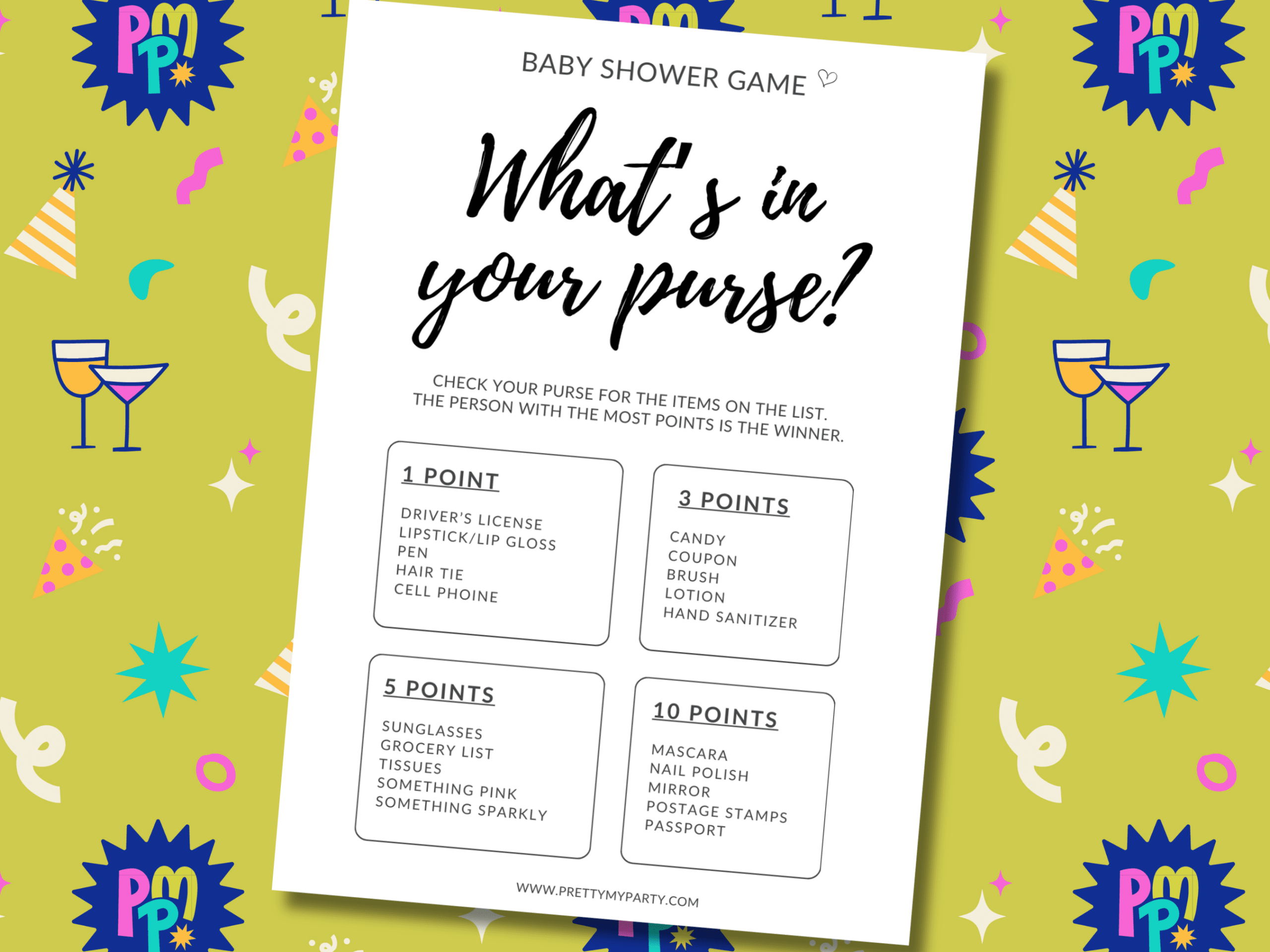 free printable baby shower games pdf