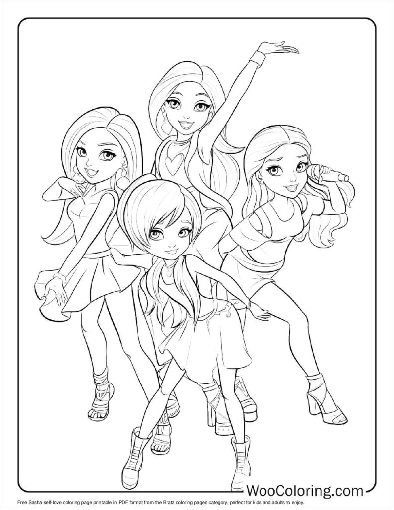 100 Bratz Coloring Pages Free PDF To Print Woo Coloring 100 Bratz Coloring Pages Free PDF To Print Woo Coloring