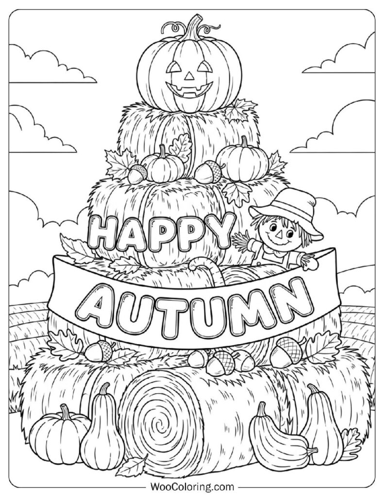 100 Fall Autumn Coloring Pages Free PDF To Print Woo Coloring