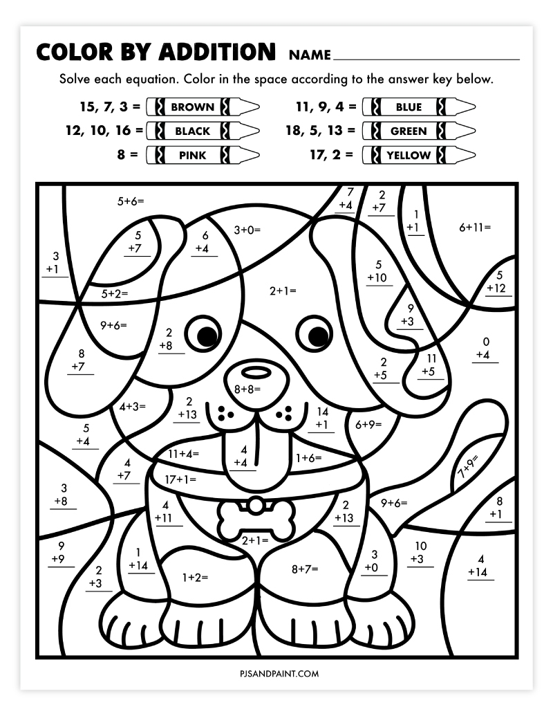 11 Free Printable Color By Number Worksheets Pjs And Paint 11 Free Printable Color By Number Worksheets Pjs And Paint