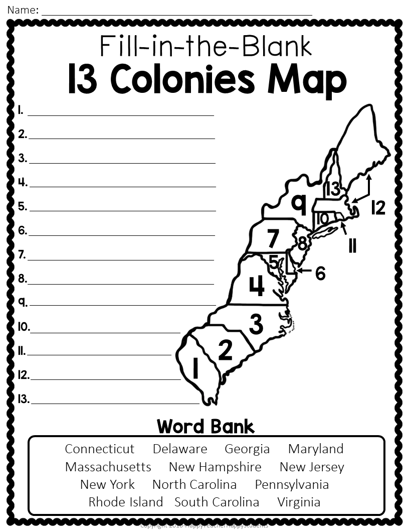 13 Colonies Map Quiz 13 Colonies Map Worksheet Blank 13 Colonies Map 13 Colonies Test Homeschool Made By Teachers 13 Colonies Map Quiz 13 Colonies Map Worksheet Blank 13 Colonies Map 13 Colonies Test Homeschool Made By Teachers