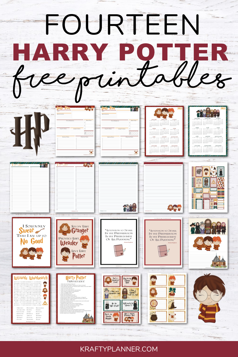 14 Harry Potter Free Printables Krafty Planner 14 Harry Potter Free Printables Krafty Planner