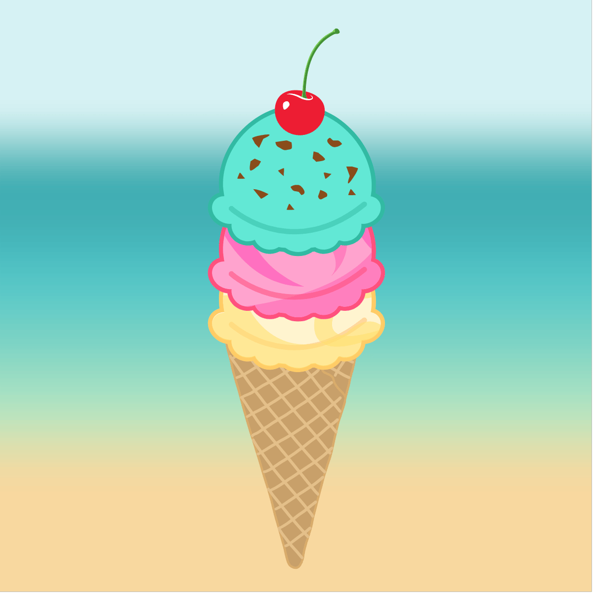 2 Free Printable Ice Cream Crafts Black And White And Pre Colored 