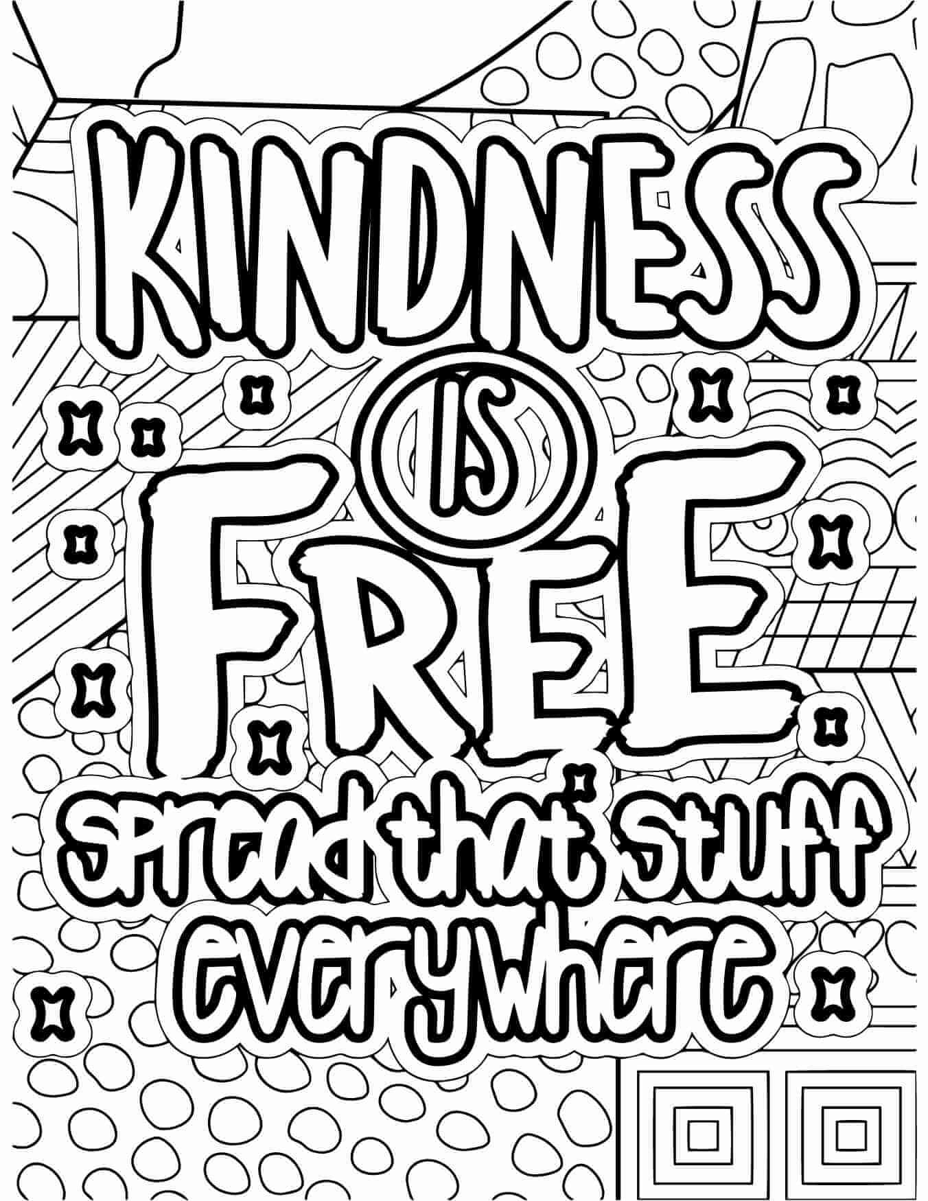 20 Free Kindness Coloring Pages