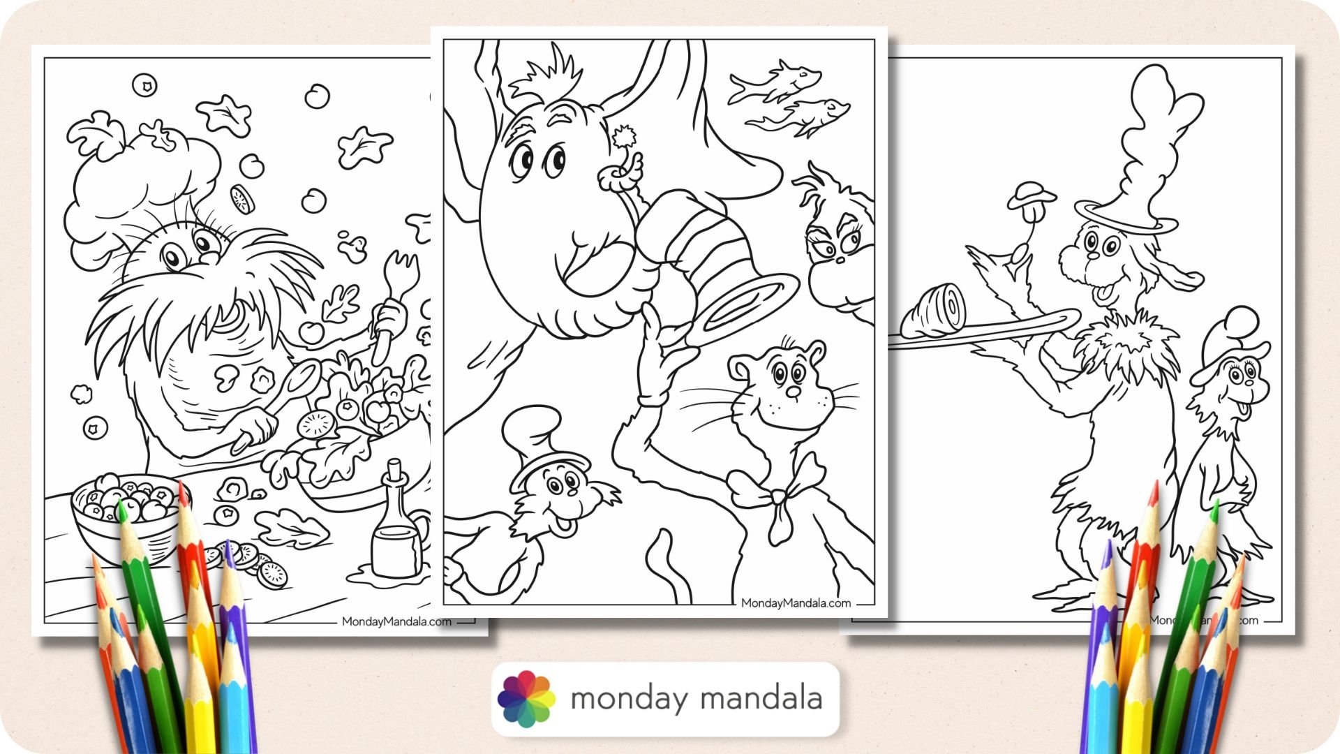 22 Dr Seuss Coloring Pages Free PDF Printables 