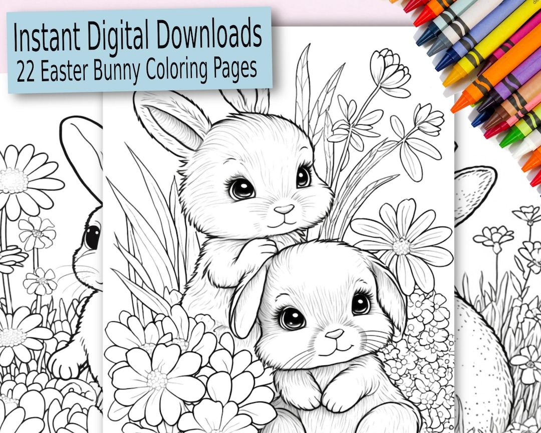 printable bunny coloring sheets
