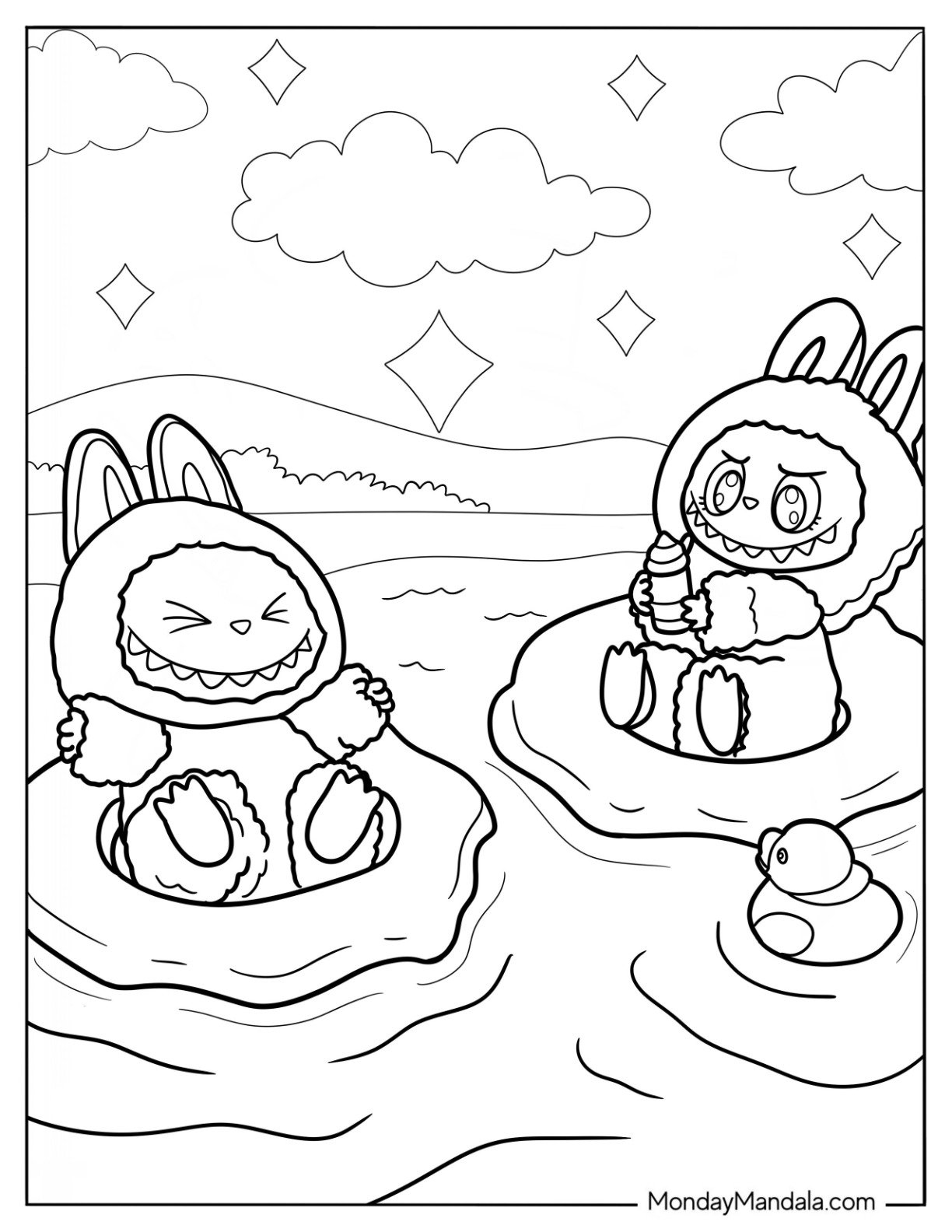 23 Labubu Coloring Pages Free PDF Printables 