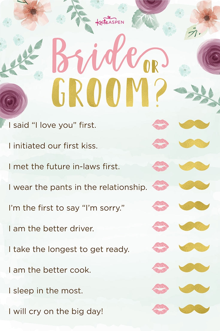 3 Exciting Bridal Shower Games Printables Kate Aspen 3 Exciting Bridal Shower Games Printables Kate Aspen
