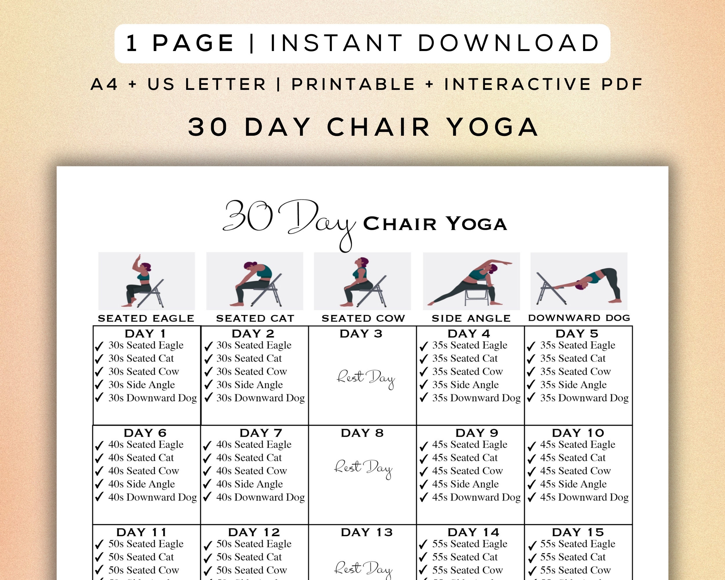 printable chair yoga free
