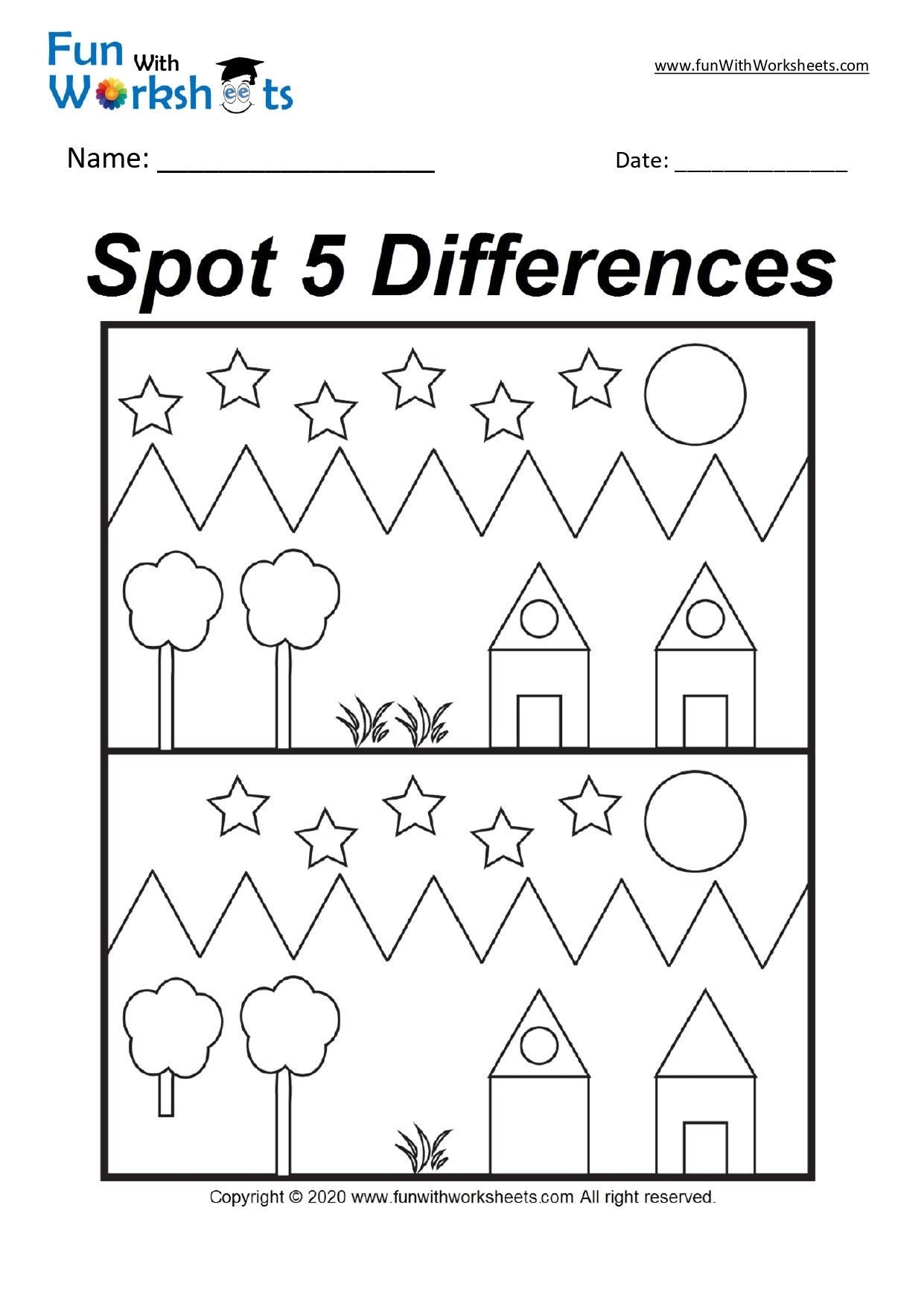 31 Spot The Difference Printable Worksheets Busy Book Printable Book Etsy Denmark