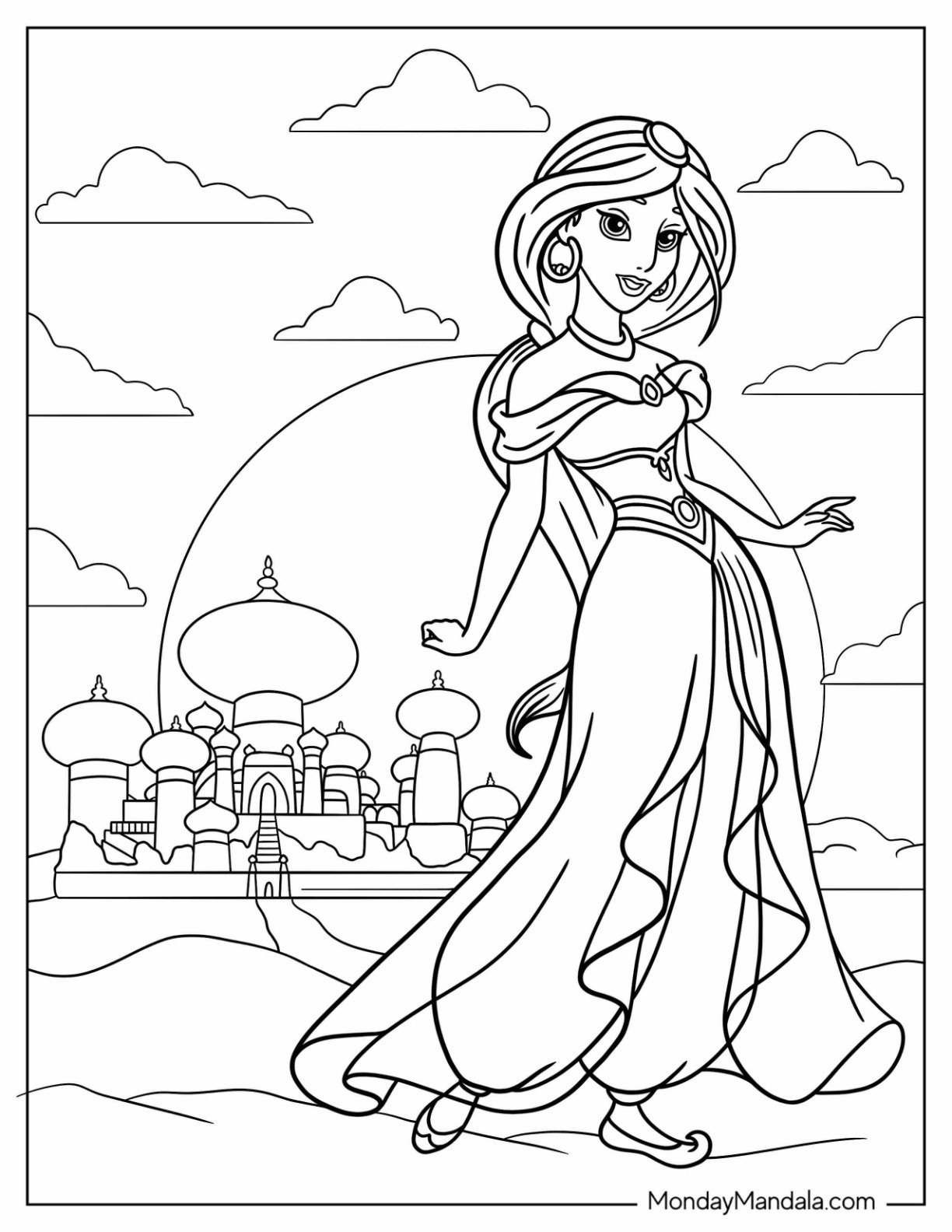 36 Disney Princess Coloring Pages Free PDF Printables 