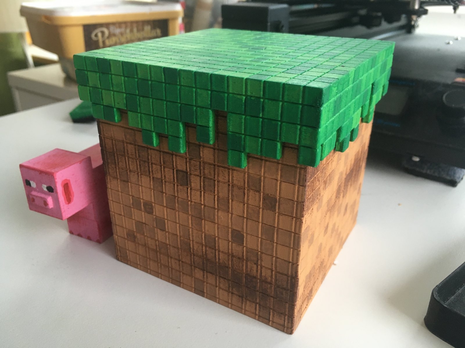 3D Printable Minecraft Box By Simone Fontana 3D Printable Minecraft Box By Simone Fontana