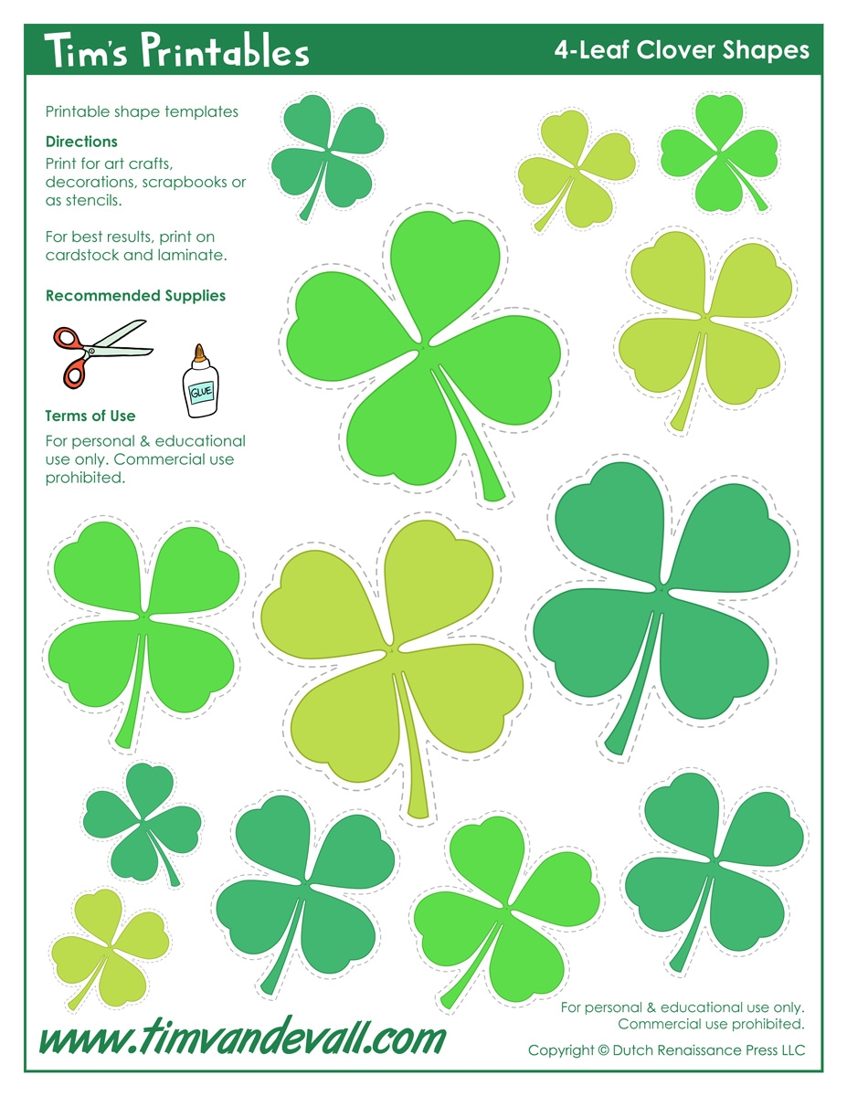 4 Leaf Clover Templates