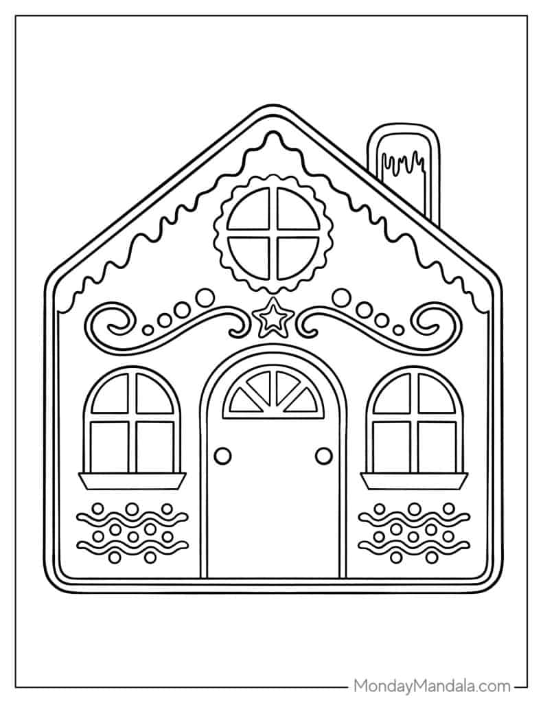 40 Gingerbread House Coloring Pages Free PDF Printables 40 Gingerbread House Coloring Pages Free PDF Printables