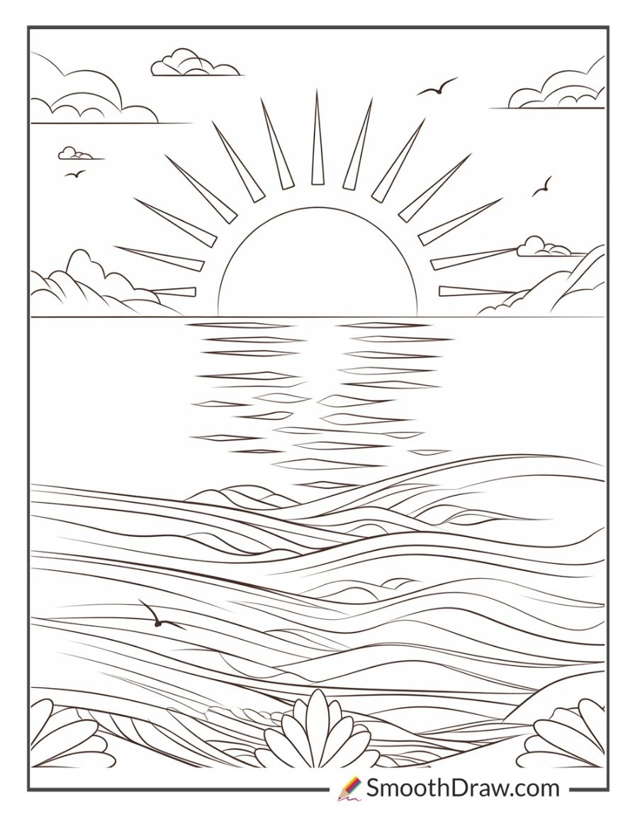 45 Beach Coloring Pages Free PDFs Smooth Draw