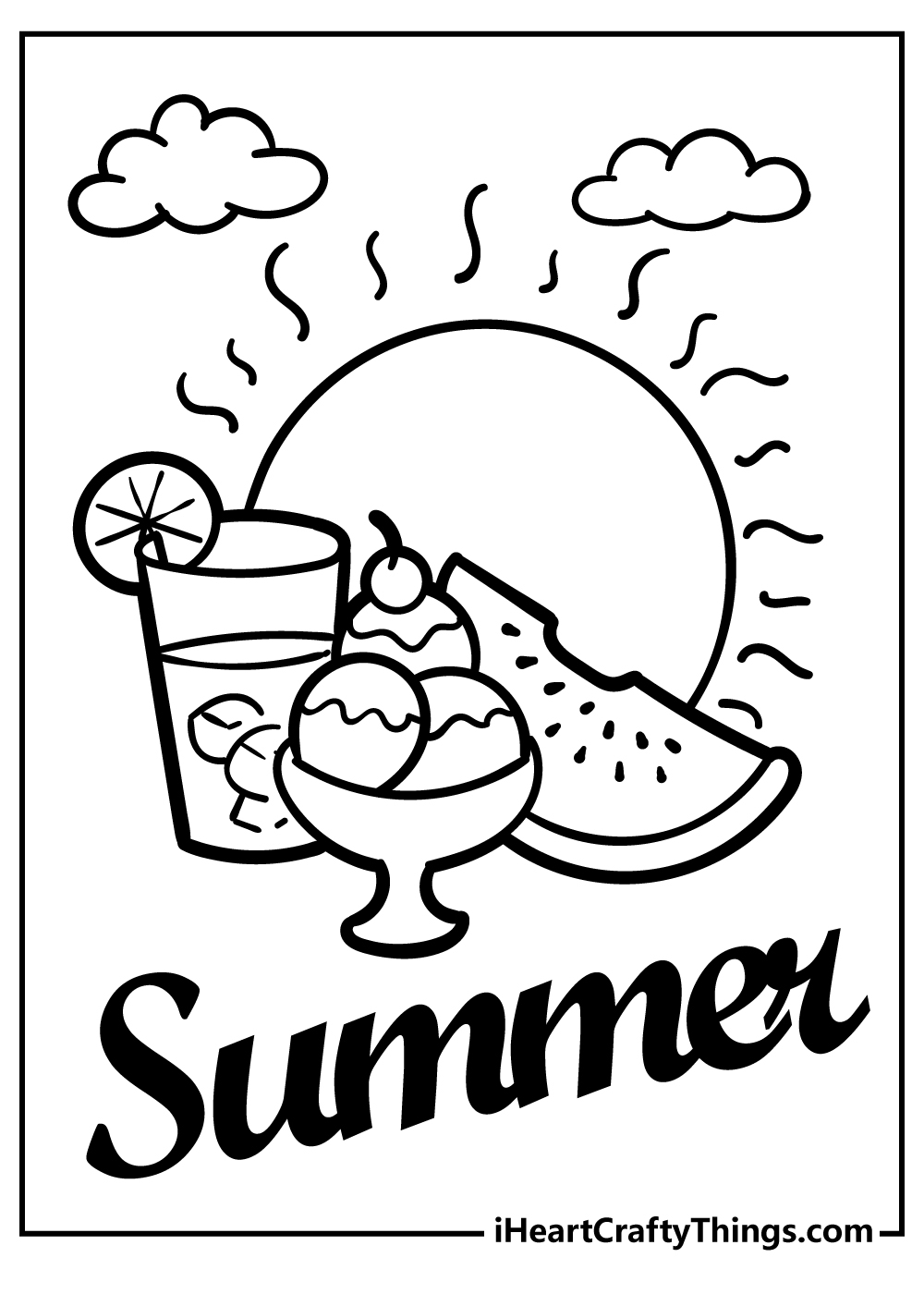 printable coloring pages summer printable coloring pages summer
