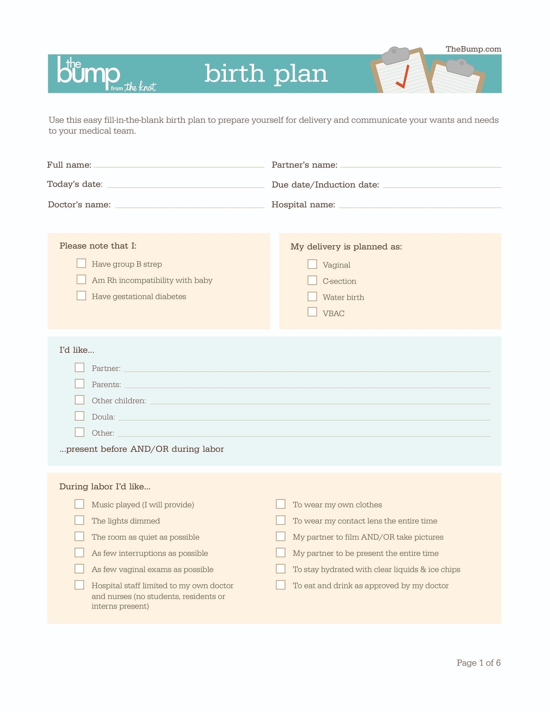 47 Printable Birth Plan Templates Birth Plan Checklist TemplateLab 47 Printable Birth Plan Templates Birth Plan Checklist TemplateLab