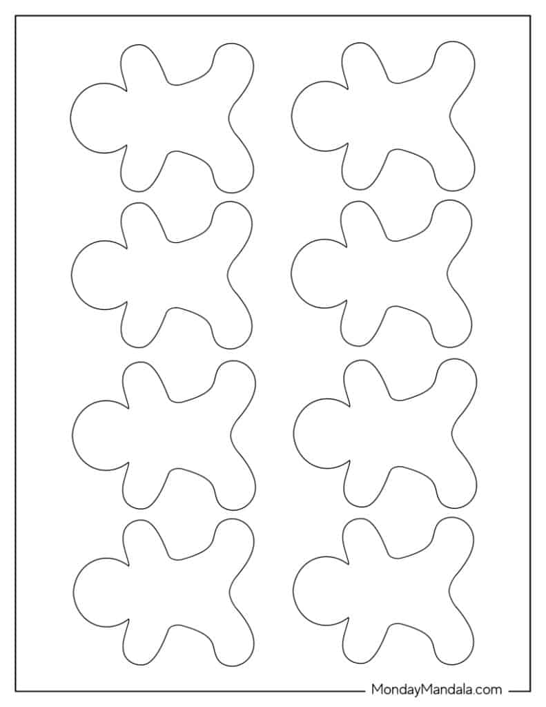 48 Gingerbread Man Templates Free PDF Printables 48 Gingerbread Man Templates Free PDF Printables