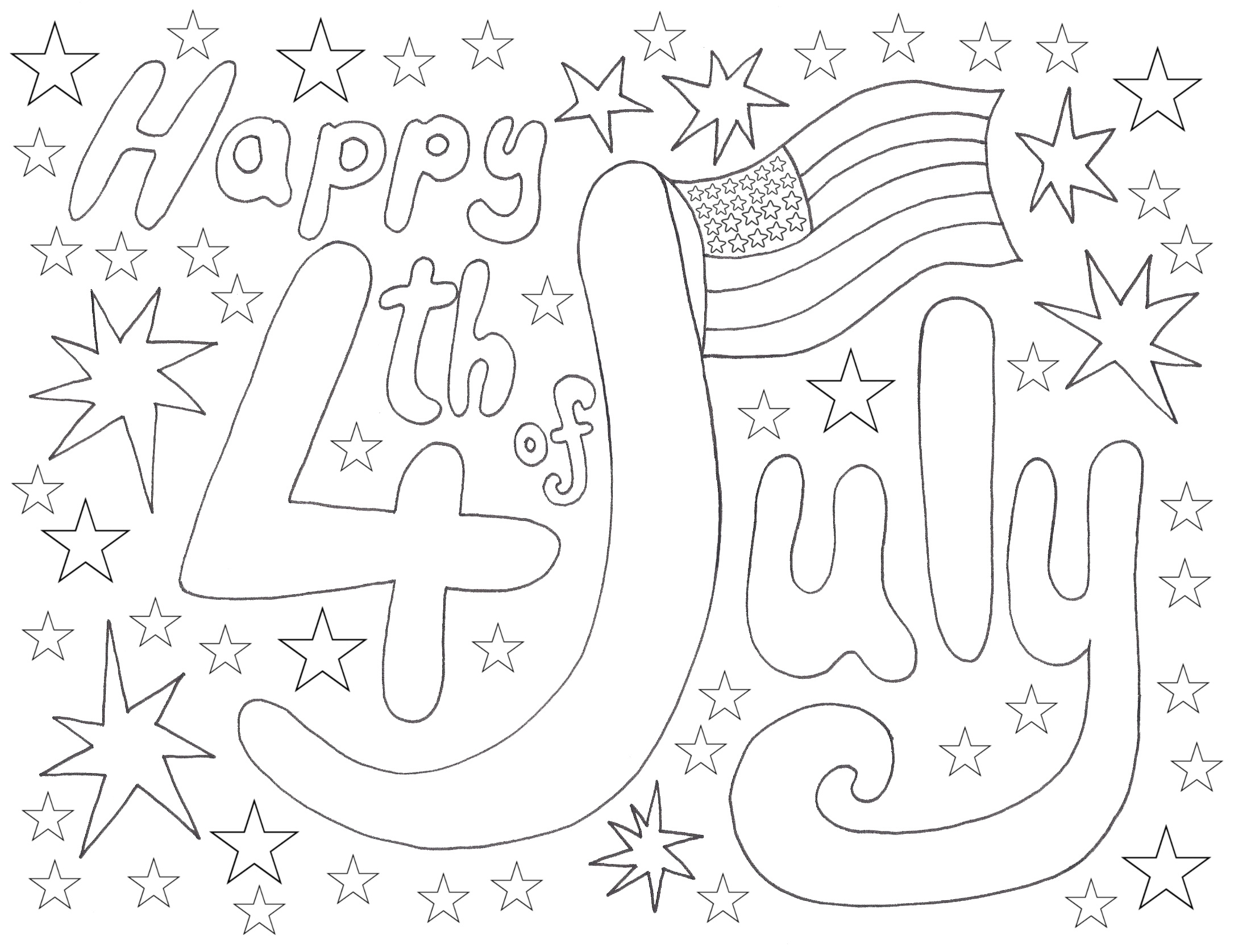 4th July Coloring Rooftop Post Printables 4th July Coloring Rooftop Post Printables
