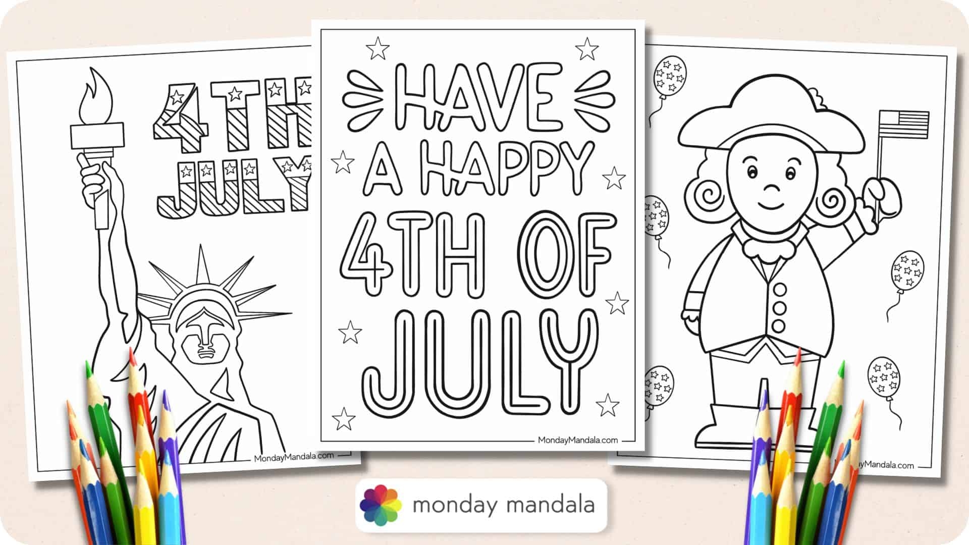 fourth of july printable coloring pages