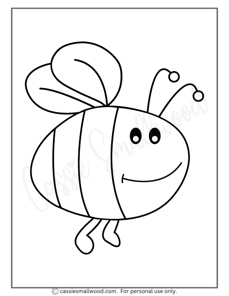 50 Cute Bee Coloring Pages Free Printable Cassie Smallwood 50 Cute Bee Coloring Pages Free Printable Cassie Smallwood