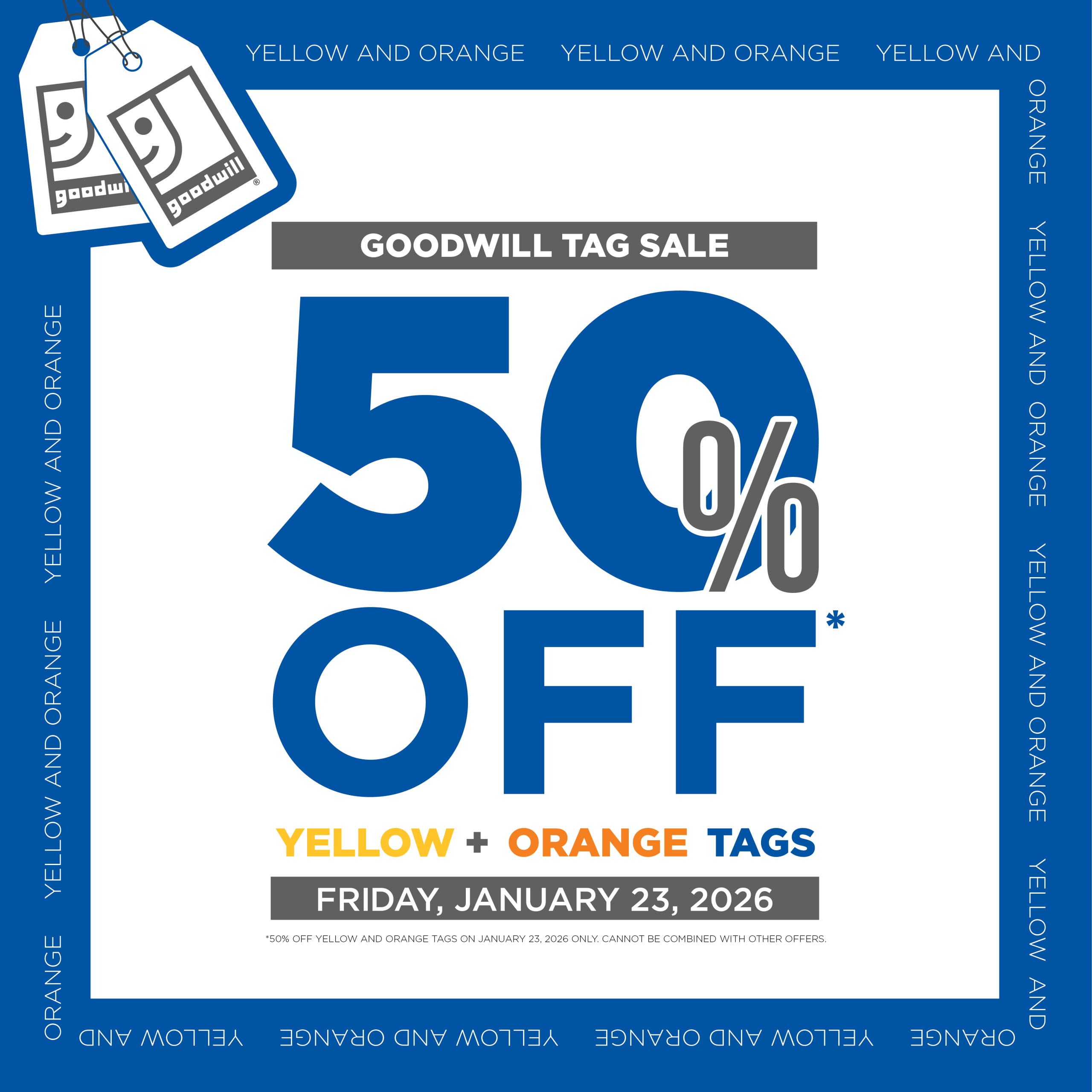 50 Off Tag Sale Goodwill Industries Ontario Great Lakes