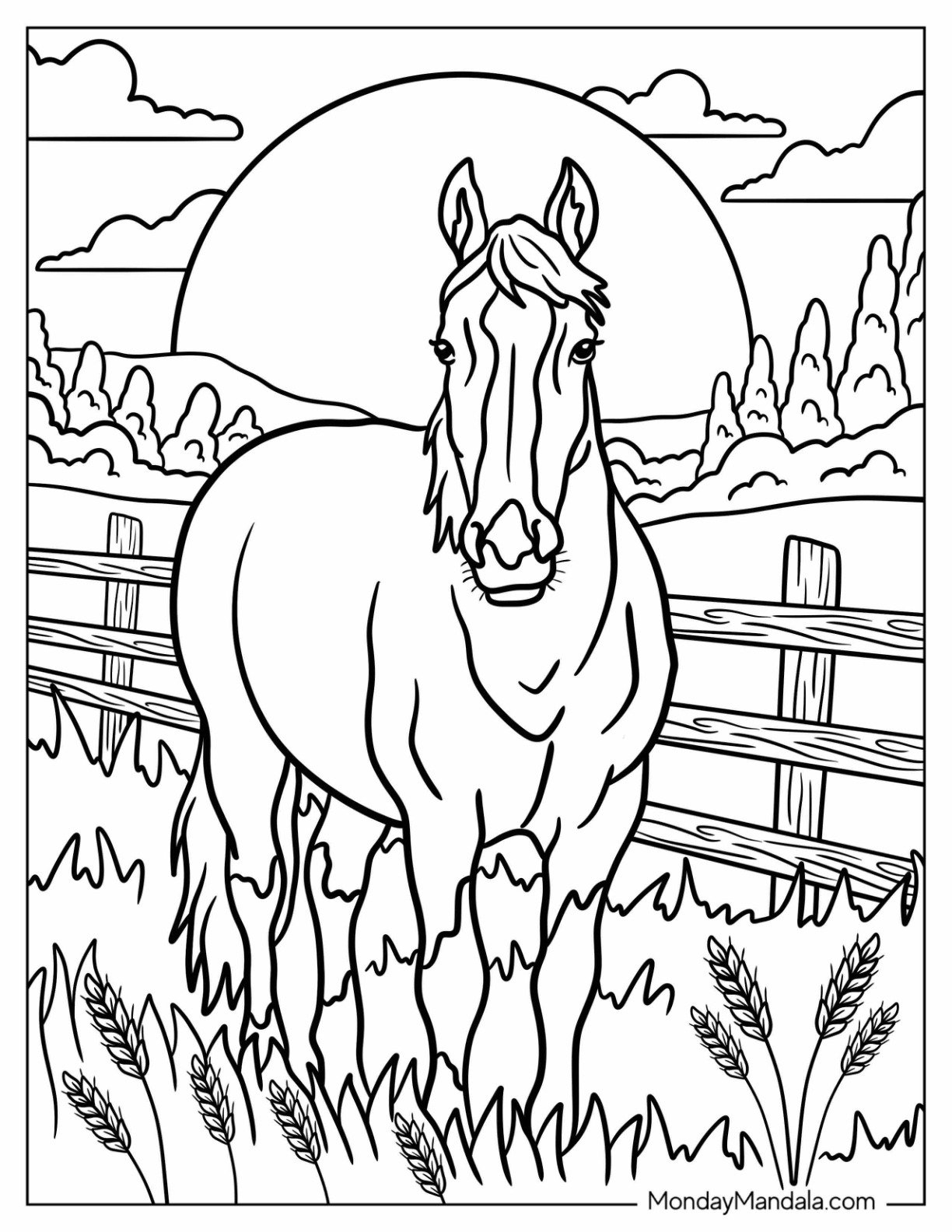 51 Horse Coloring Pages Free PDF Printables 51 Horse Coloring Pages Free PDF Printables