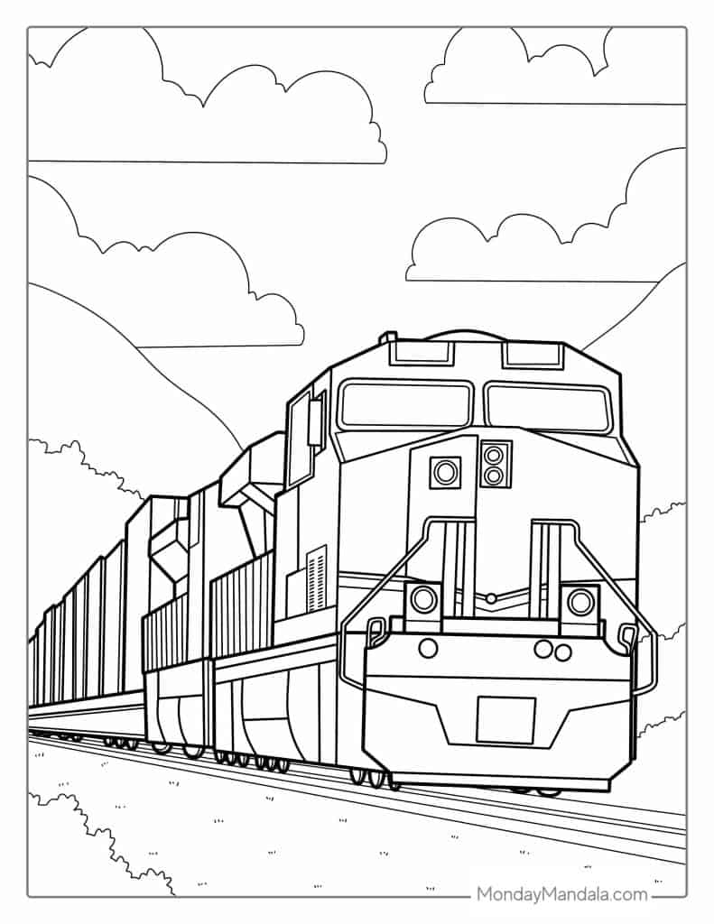 54 Train Coloring Pages Free PDF Printables 54 Train Coloring Pages Free PDF Printables