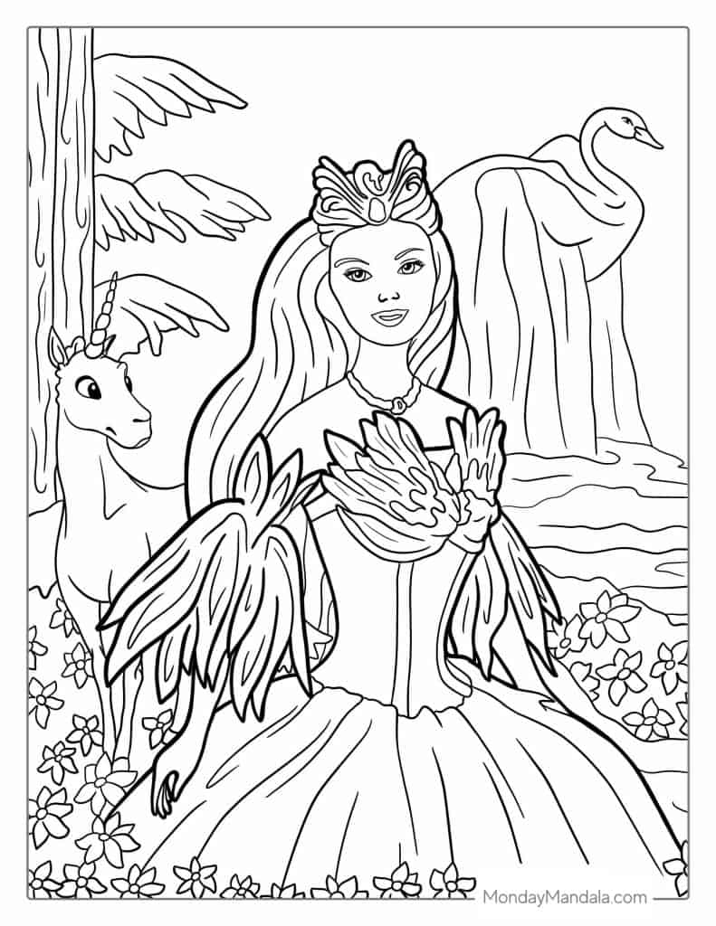 58 Barbie Coloring Pages Free PDF Printables 