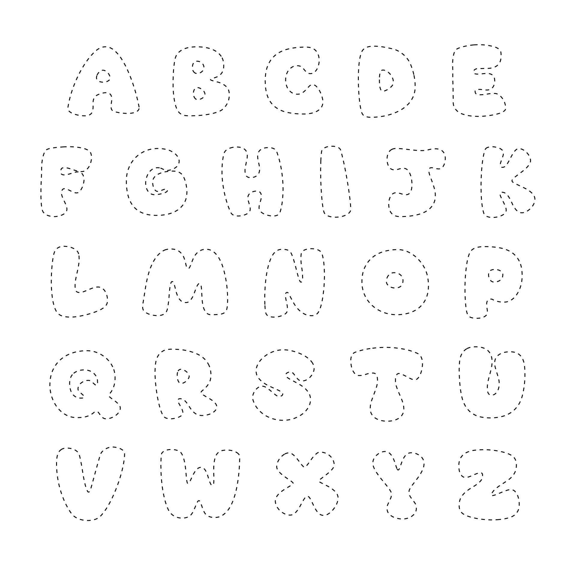 printable bubble letters alphabet printable bubble letters alphabet