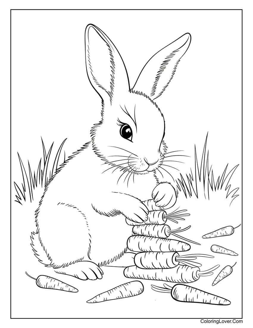 60 Bunny Coloring Pages Free Printables For All Ages 