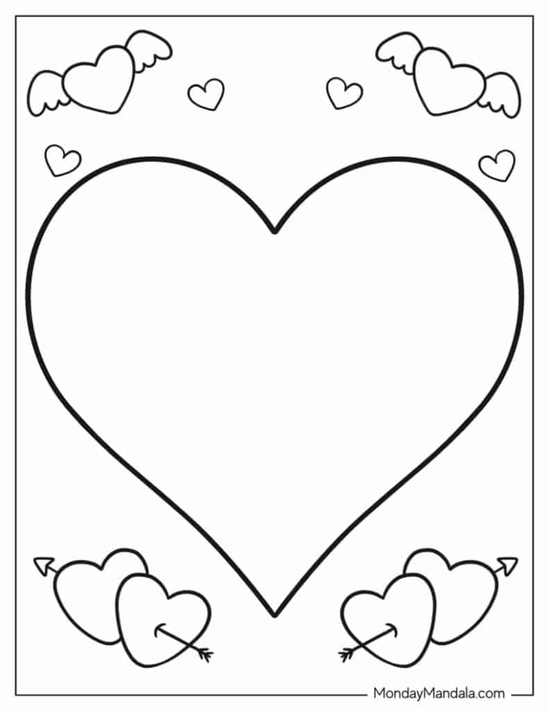 60 Heart Coloring Pages Free PDF Printables 60 Heart Coloring Pages Free PDF Printables