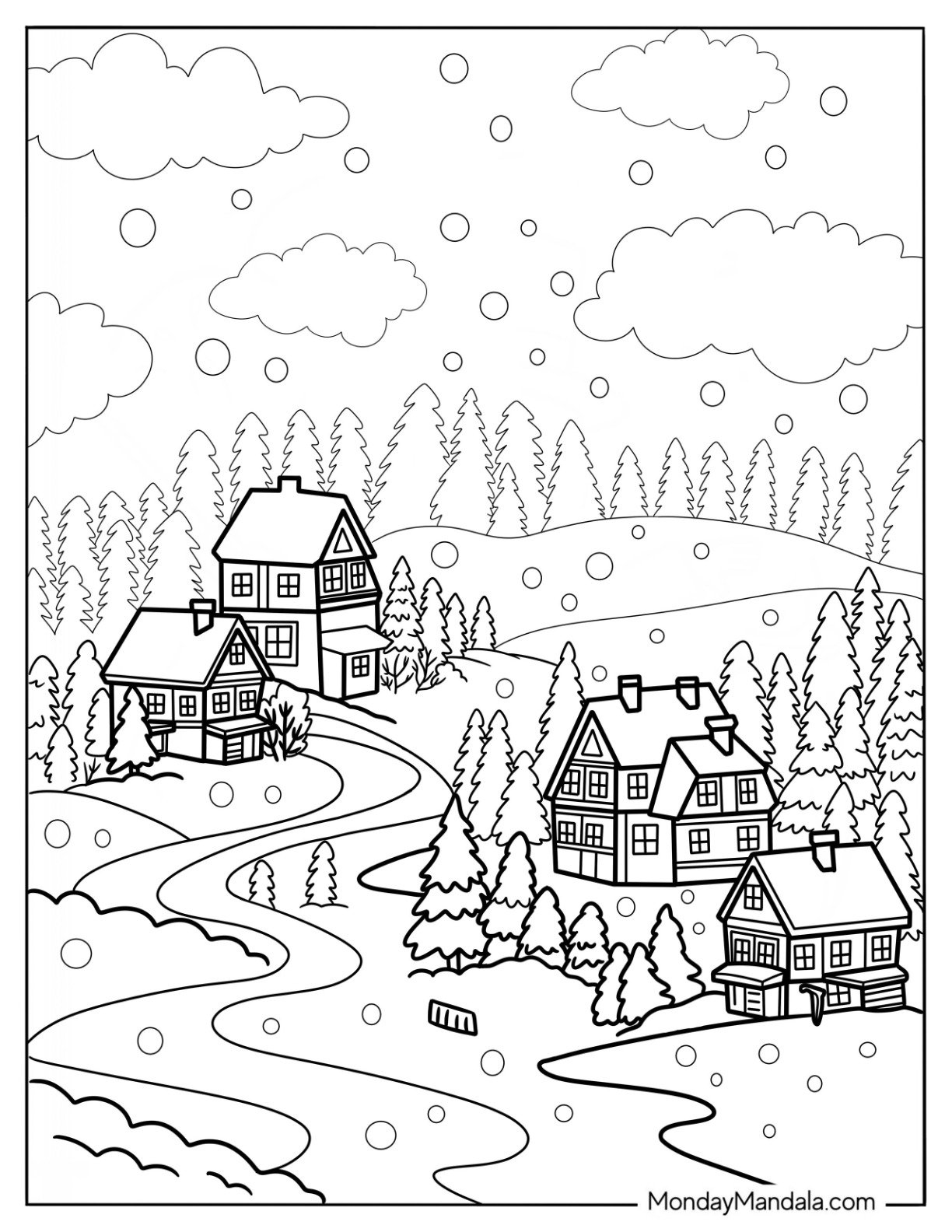 coloring pages winter printable coloring pages winter printable