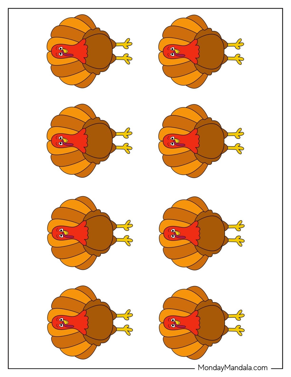 62 Turkey Templates Free PDF Printables 
