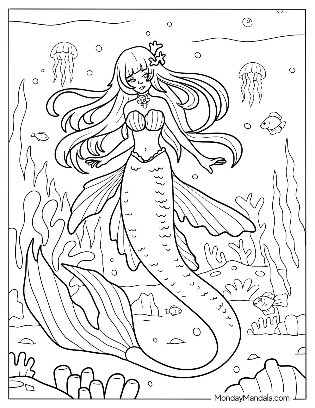 67 Mermaid Coloring Pages Free PDF Printables 67 Mermaid Coloring Pages Free PDF Printables