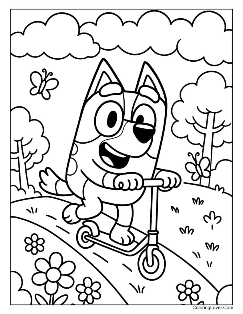 bluey printable coloring pages bluey printable coloring pages