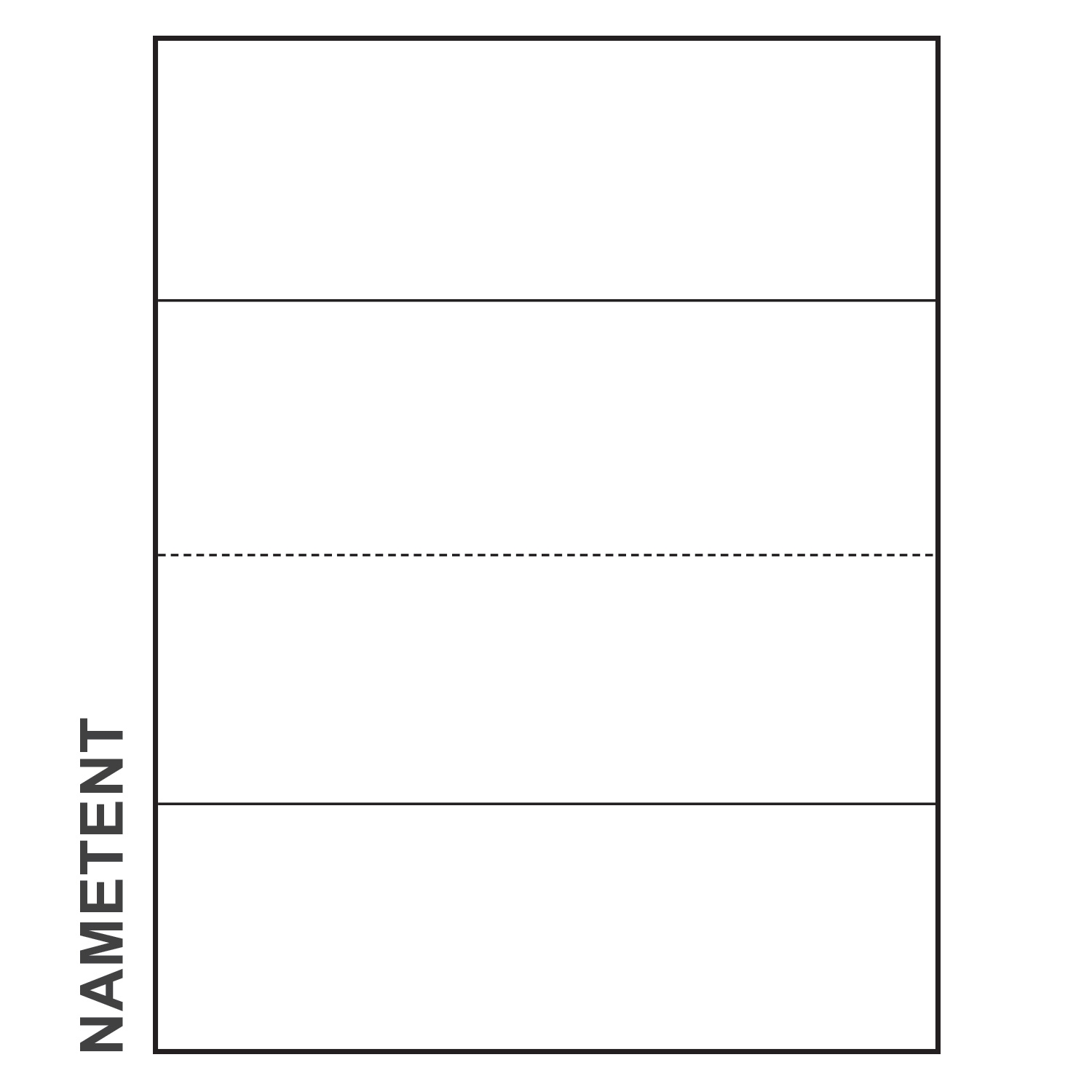8 1 2 X 2 3 4 Blank Paper Name Tents Pc nametag
