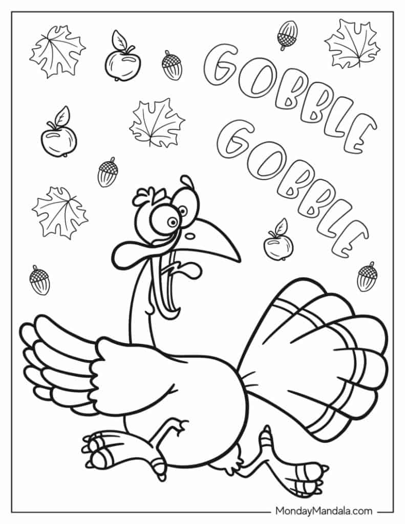 87 Thanksgiving Coloring Pages Free PDF Printables