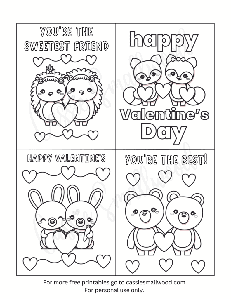 valentines card printable