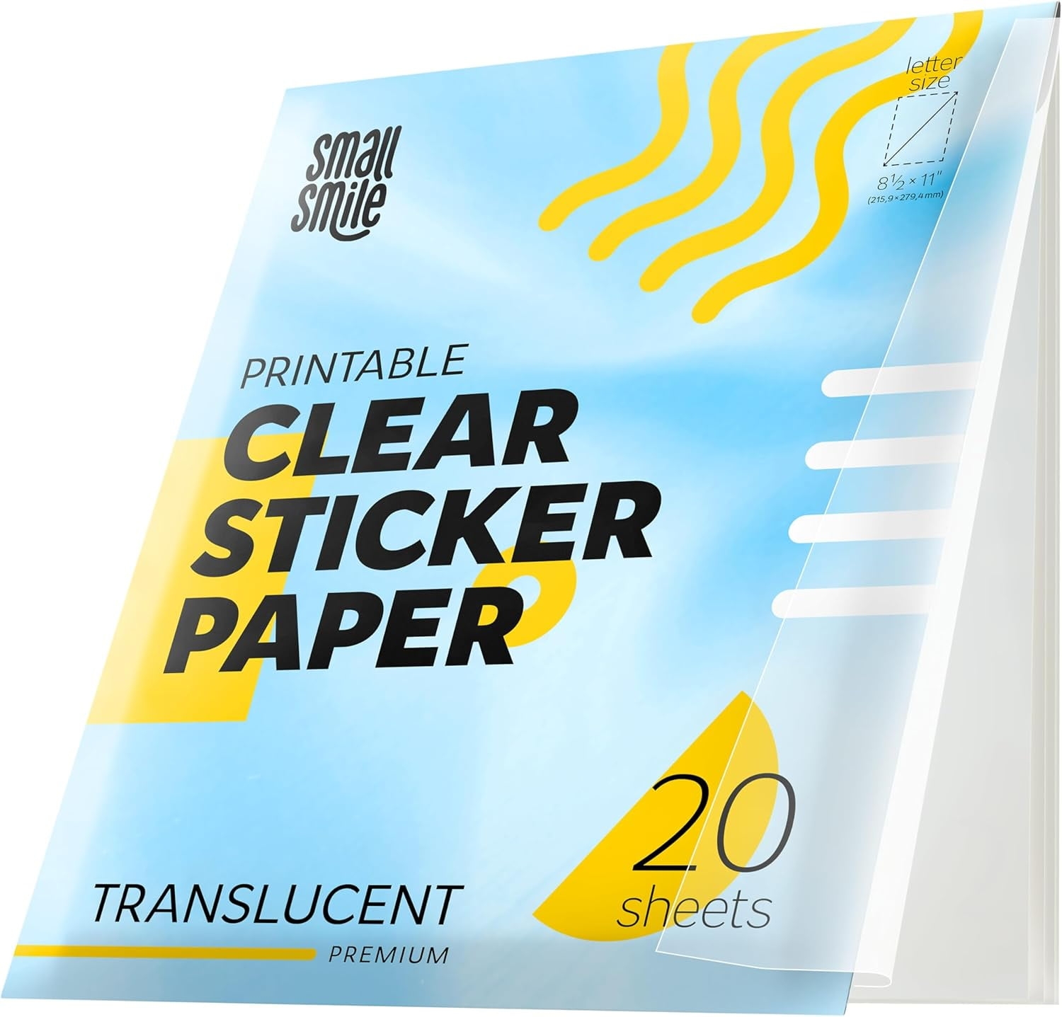 clear printable stickers