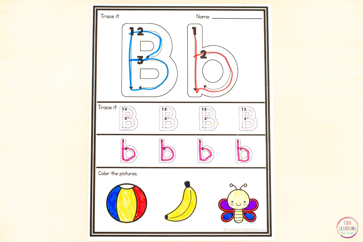 Alphabet Letter Tracing Worksheets To Learn Letter Formation