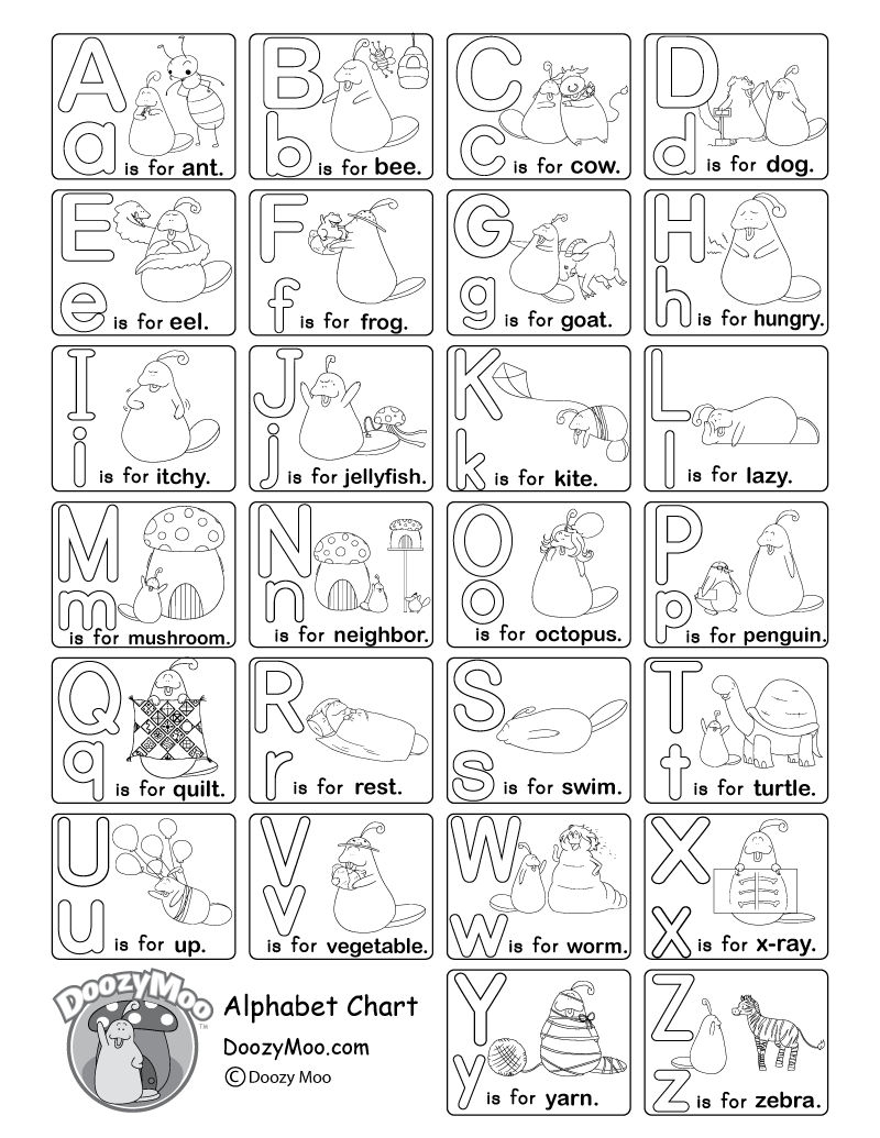 alphabet free printables