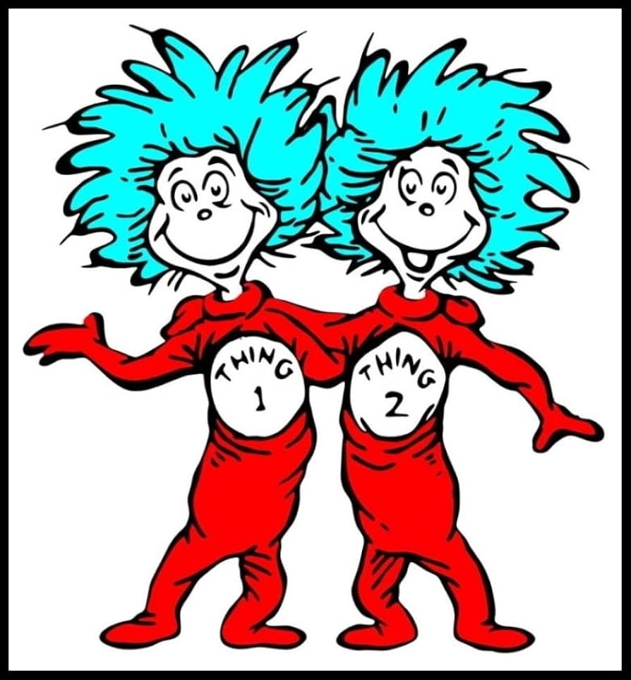 thing 1 thing 2 printables