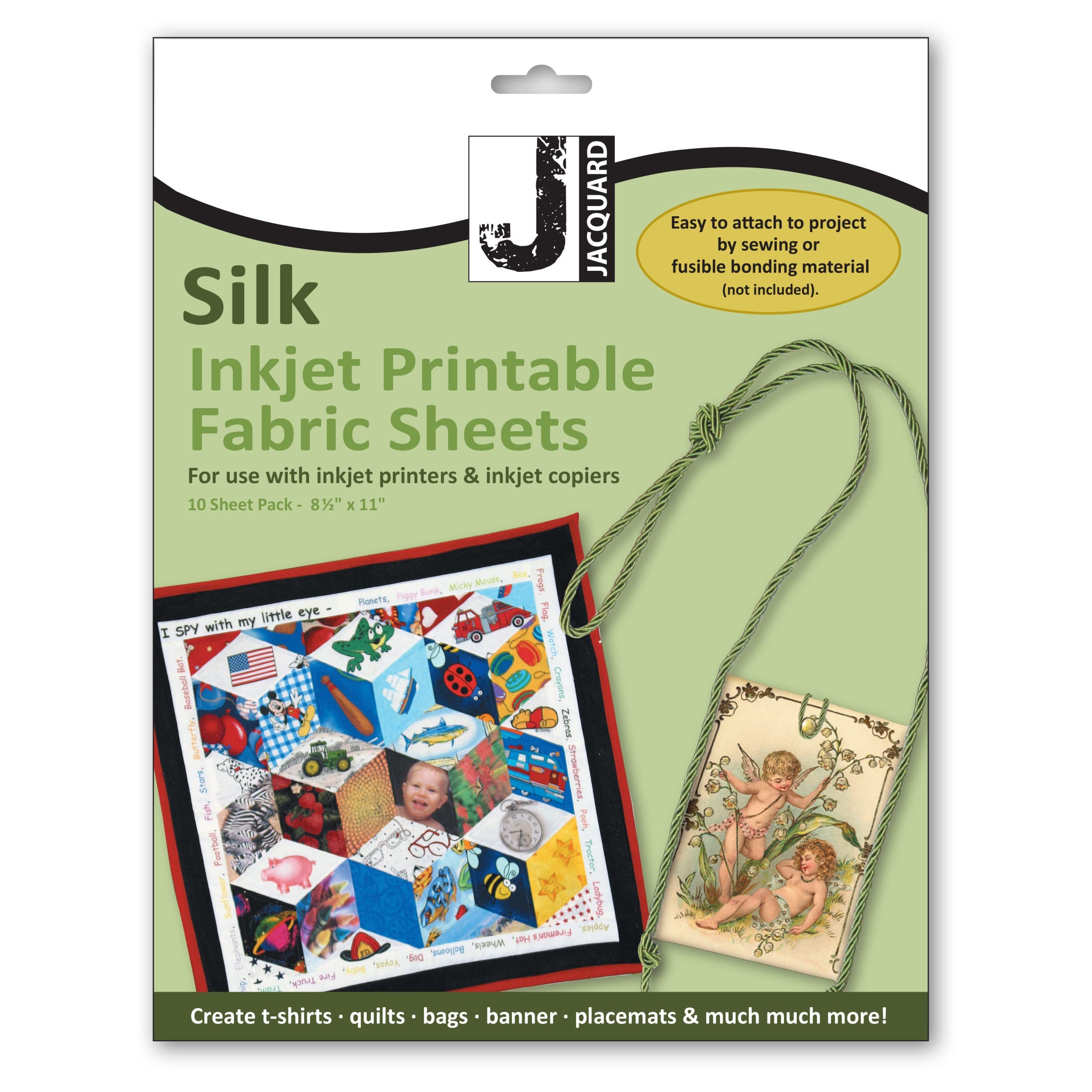 Amazon Jacquard Ink Jet Fabric 8 5 X 11 Silk Sheets 10 Pack 