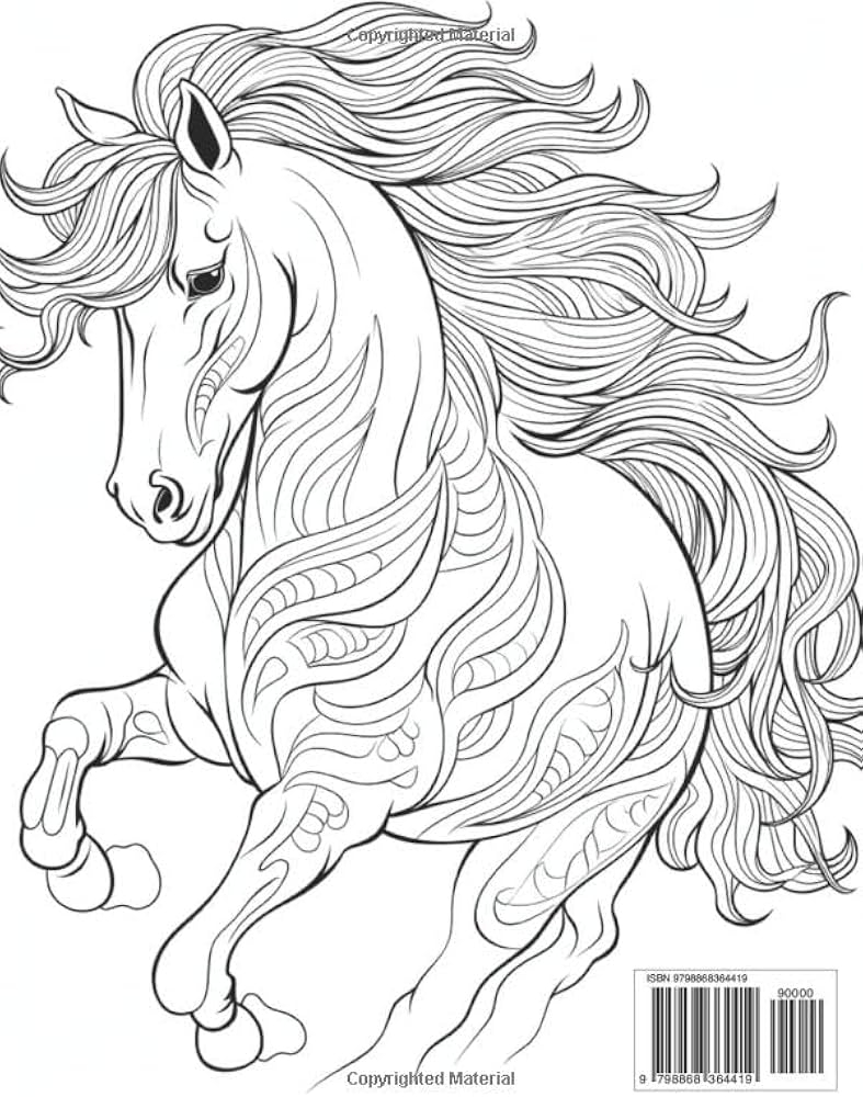 printable coloring horse printable coloring horse