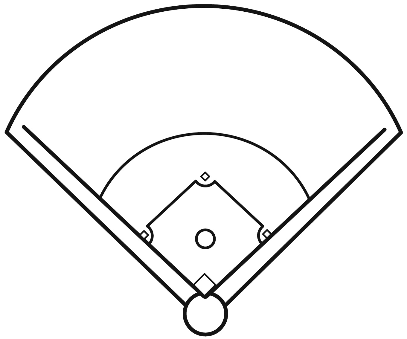 Baseball Diamond Coloring Page Free Printable Baseball Diamond Coloring Page Free Printable