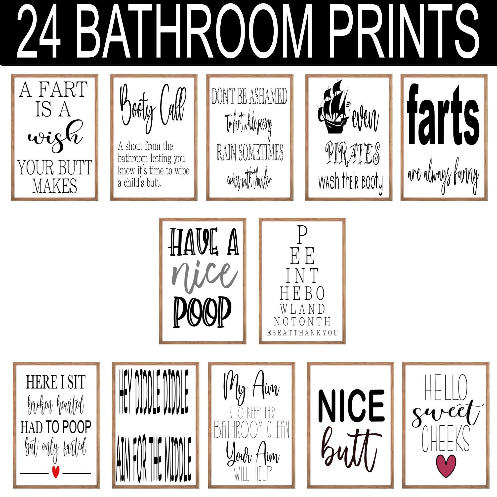 Bathroom Rules Printable Restroom Signs Funny Bathroom Sets Bathroom Signs Print Fart Gifts Funny Housewarming Gift New Home Etsy