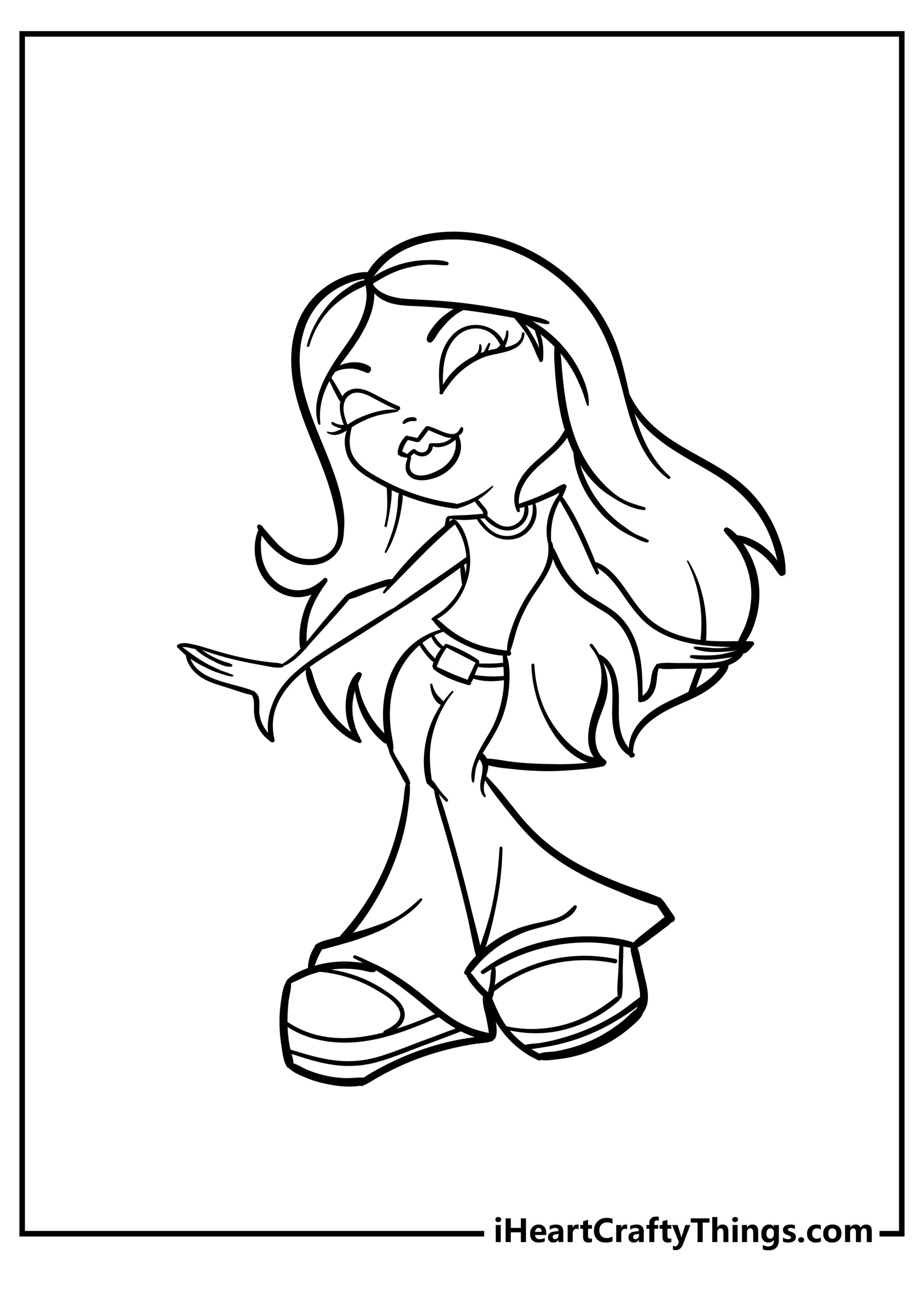Bratz Coloring Pages 32 Free PDF Printables For Kids Bratz Coloring Pages 32 Free PDF Printables For Kids